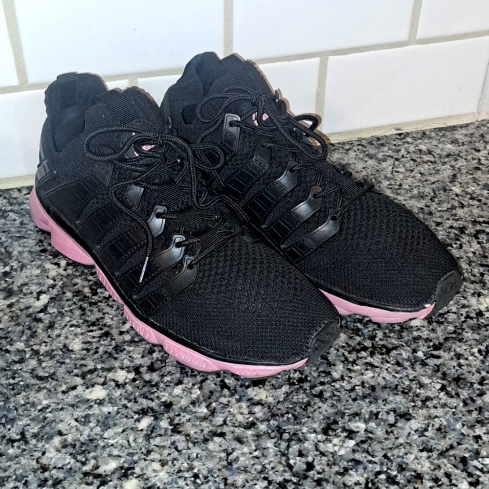 RBX Live Life Active Black/Pink Mesh Lace Up Sneakers. Size 9 - Picture 2 of 10